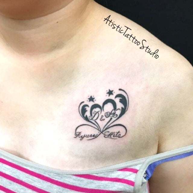 リアルな可愛い天使のタトゥータトゥースタジオ A-tattoo エータトゥー -東京都新宿・渋谷原宿 岡山