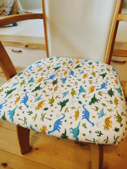学習椅子カバーを手作り: キッズ雑貨ハンドメイド