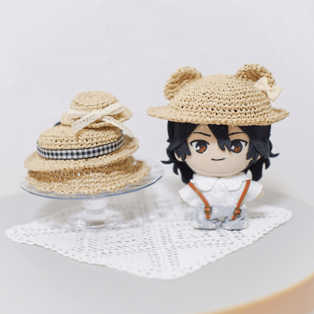 かぎ針編み無料編み図「ミニミニ麦わら帽」かぎ針編みレシピ・無料編み図 Roniqueロニーク