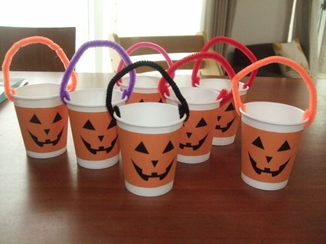 工作 ハロウィンのトコトコかぼちゃDIY How To Make a Walking Paper Cup Pumpkin