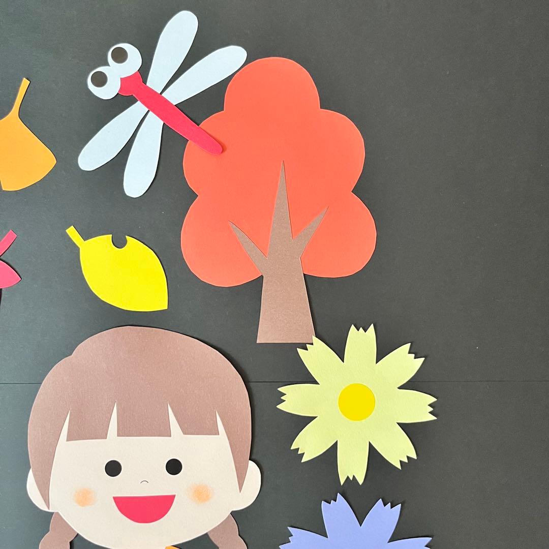 果物 どんぐり いっぱい♪ 実りの秋 壁面世界文化ワンダ