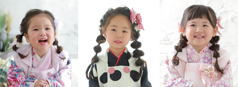2025年最新 七五三ヘアアレンジ・髪型特集！ 3歳・5歳・7歳七五三撮影や振袖撮影等記念写真はフォトスタジオシャレニーへ