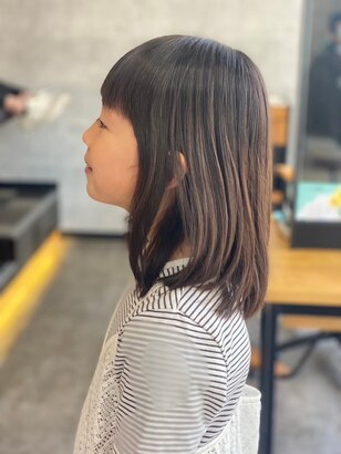 セミロング 子供 女の子 髪型 レイヤーTikTok