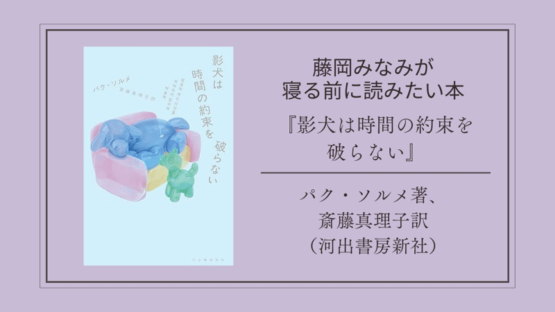 影犬は時間の約束を破らない パク・ソルメ、斎藤真理子 訳2025年 ☆新本カライモブックス