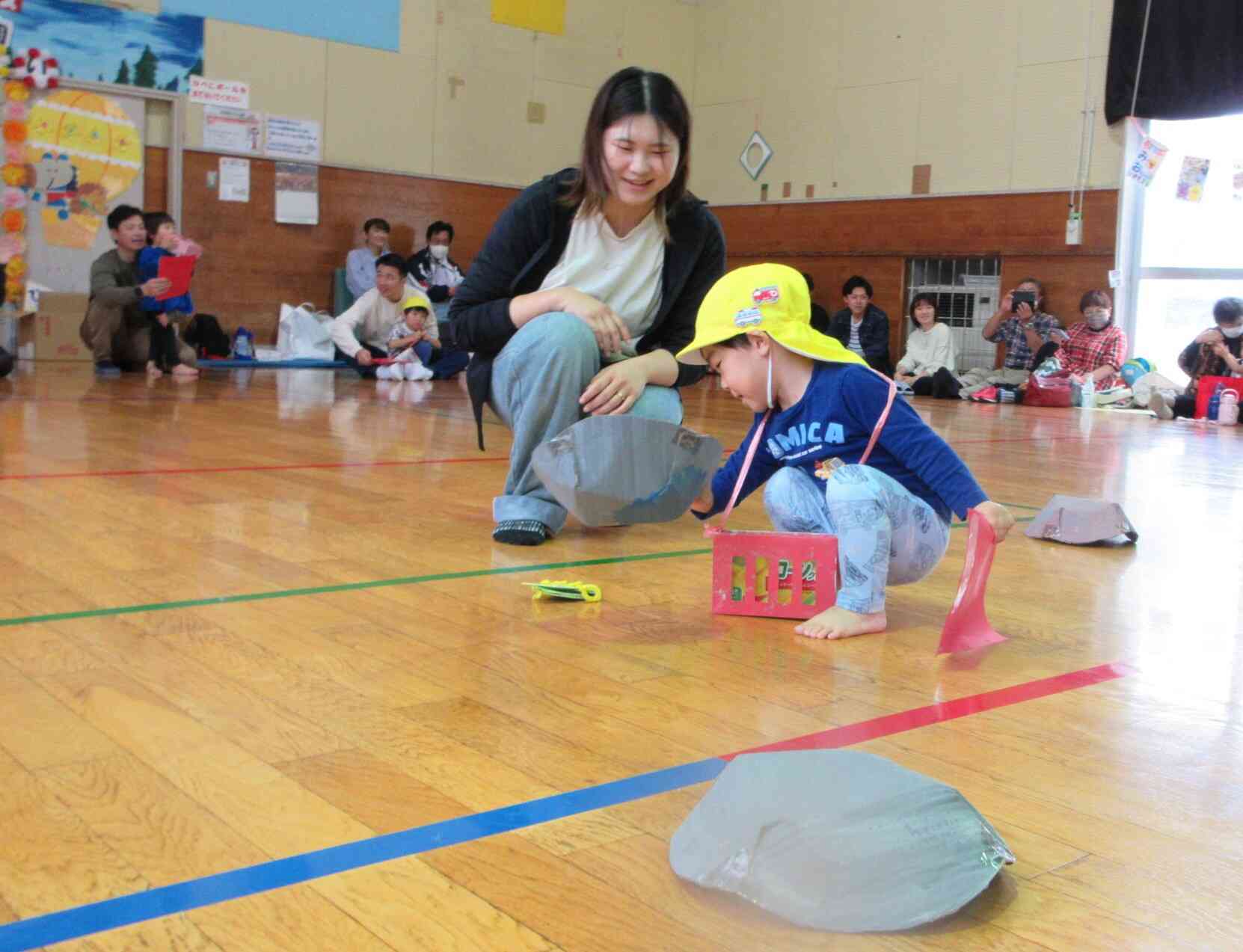 運動会の楽しい親子競技 - 群馬県藤岡市