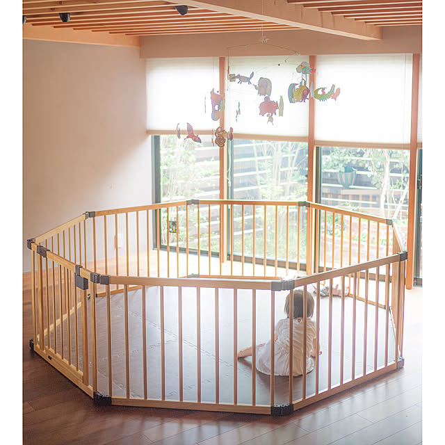 赤ちゃんのいる暮らし ベビースペース ベビーゲートDIY ベビーサークル セリア などのインテリア実例 - 2020-02-21 17:05:56RoomClip ルームクリップ