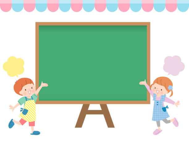 夏の花と夏服の子どものイラスト - fula*flowerSummer Garden