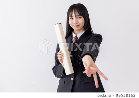 女子高生 桜 高校生 ギャルの写真素材 - PIXTA