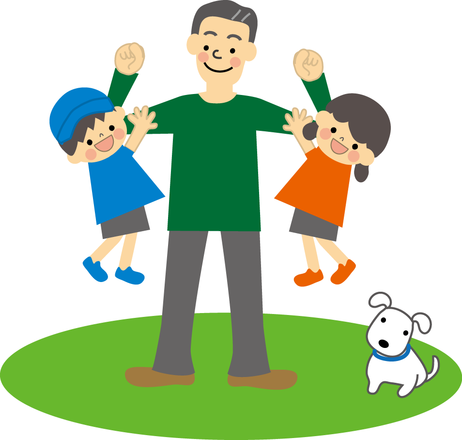 父の日のリボン無料フリーイラスト 青色- イラストストック