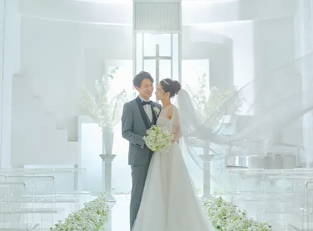 チャペルフォト』本格チャペルで結婚写真を前撮り・フォトウェディングフォトスタジオ ワンライフ