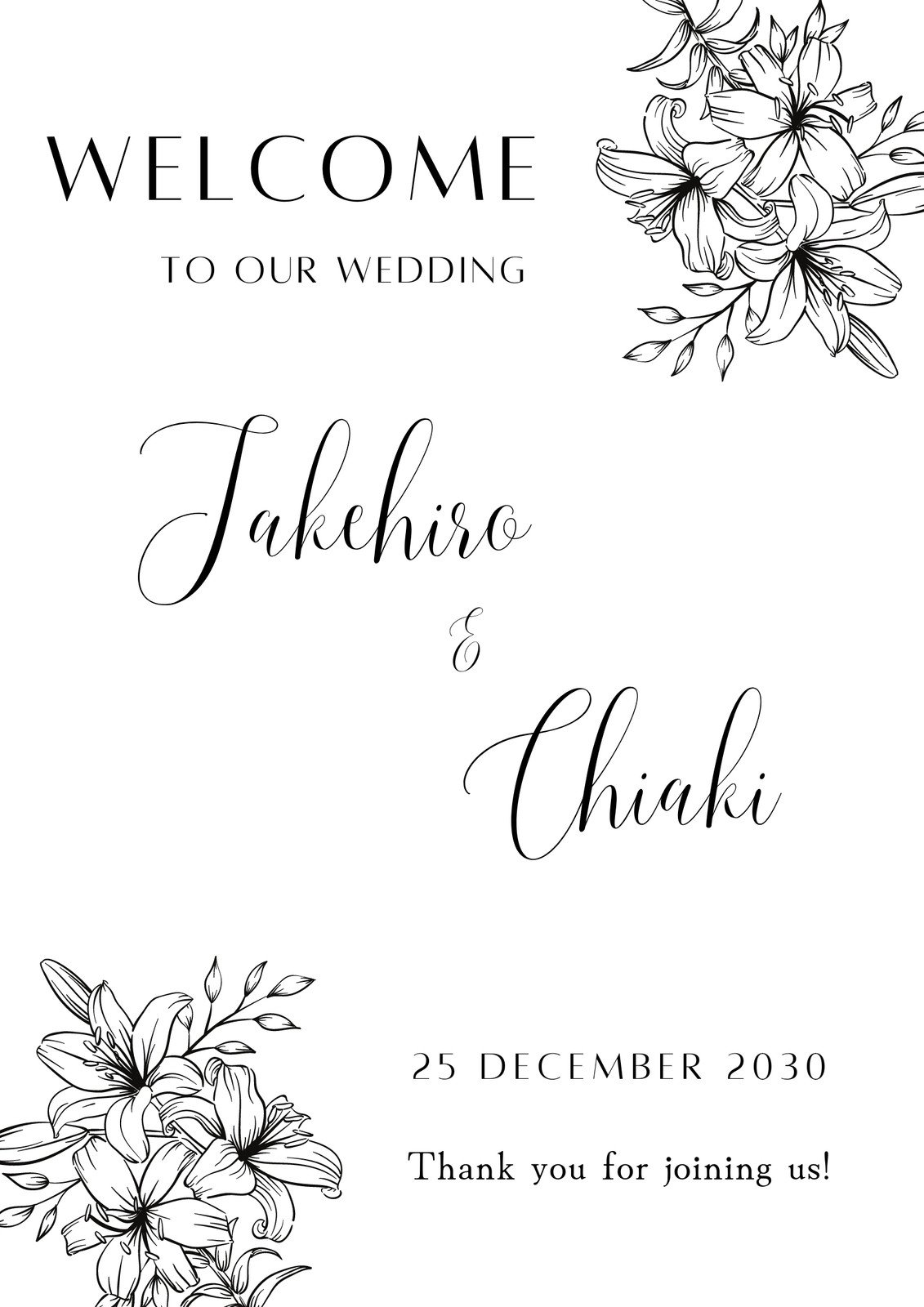 無料ウェルカムボードテンプレートCanva