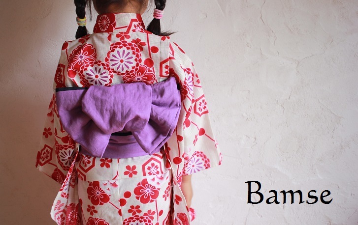 サイズ100 キッズ用・浴衣の型紙と作り方MAISON DE AS