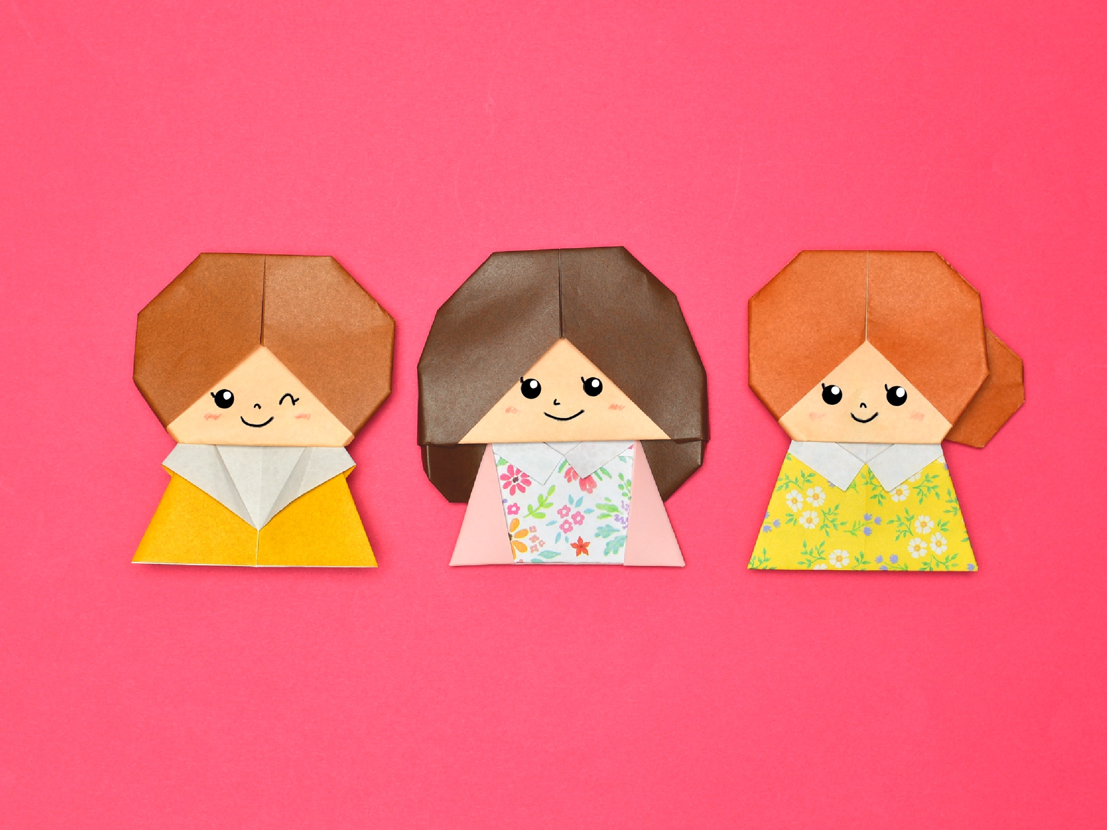 おしゃれな手作り母の日ギフト、「折り紙フラワー×折り紙BOX」作り方・アレンジ知恵の小袋