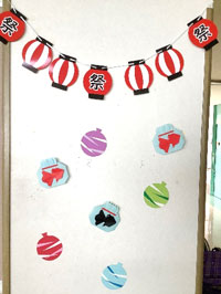 高齢者施設 夏祭り 飾りTikTok