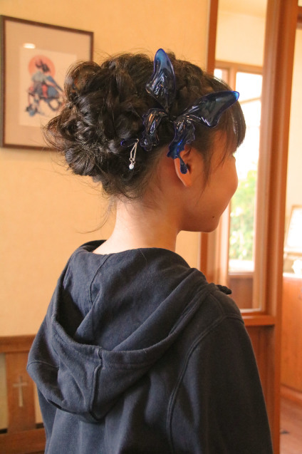 浴衣 ヘアアレンジ 子供 ◆夏祭り◆三つ編み浴衣ヘアアレンジ♡＠noakids-ch