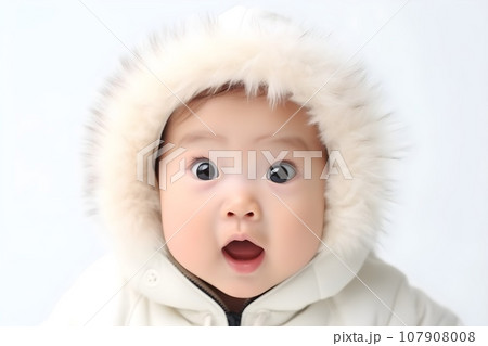 びっくりする赤ちゃん 4 - No: 616861写真素材なら「写真AC」無料 フリー ダウンロードOK