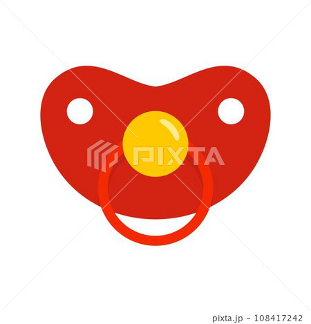 おしゃぶりをくわえた赤ちゃん イラスト素材1122716- フォトライブラリ