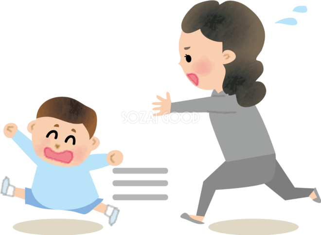 お母さんと息子たちのイラスト - ONWAイラスト