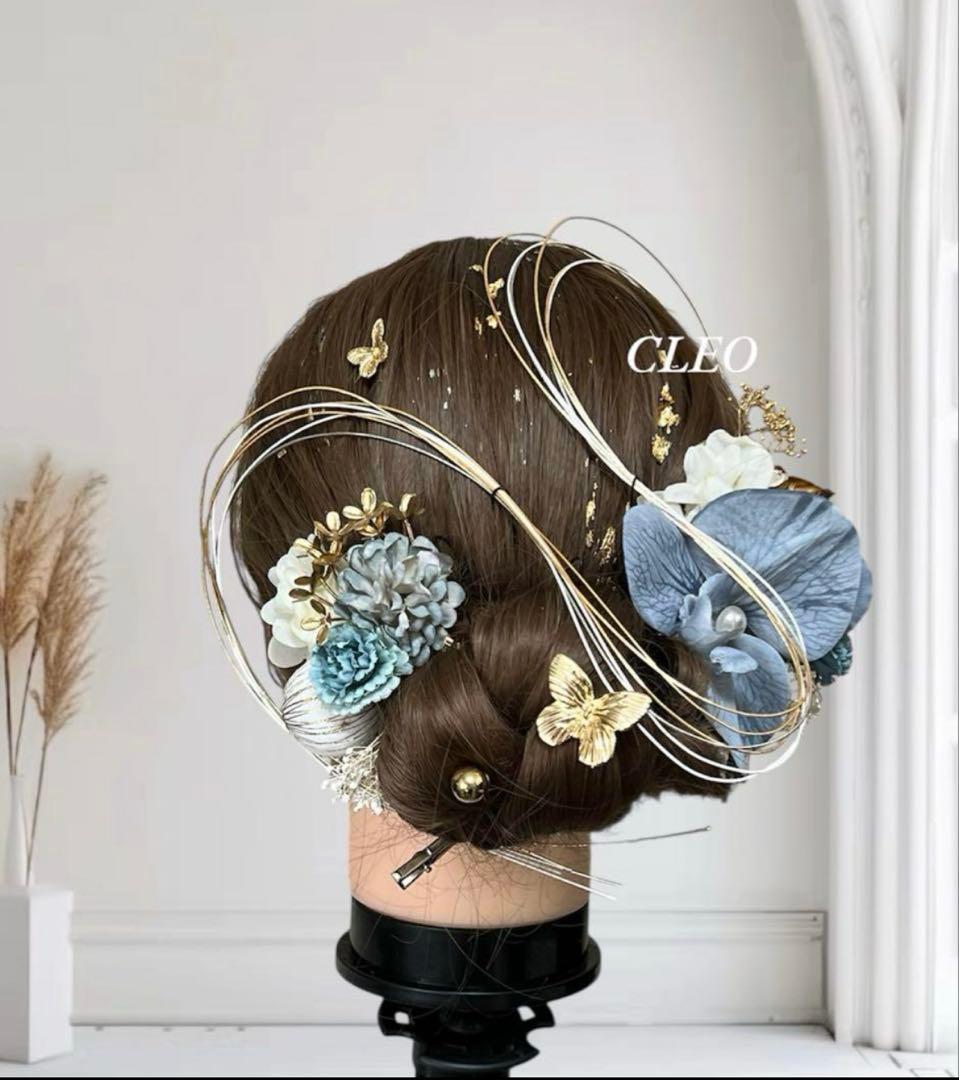 Amazon.co.jp:あめてまり水引入り髪飾りセット 髪飾り リーフ 花 水引 ゴールド 8点セット Uピン ヘアアクセサリーヘッドドレス シュリンクパール 結婚式 成人式 お呼ばれ 二次会 振袖 袴 前撮り 花飾り 花嫁シャンパンゴールド: ファッション