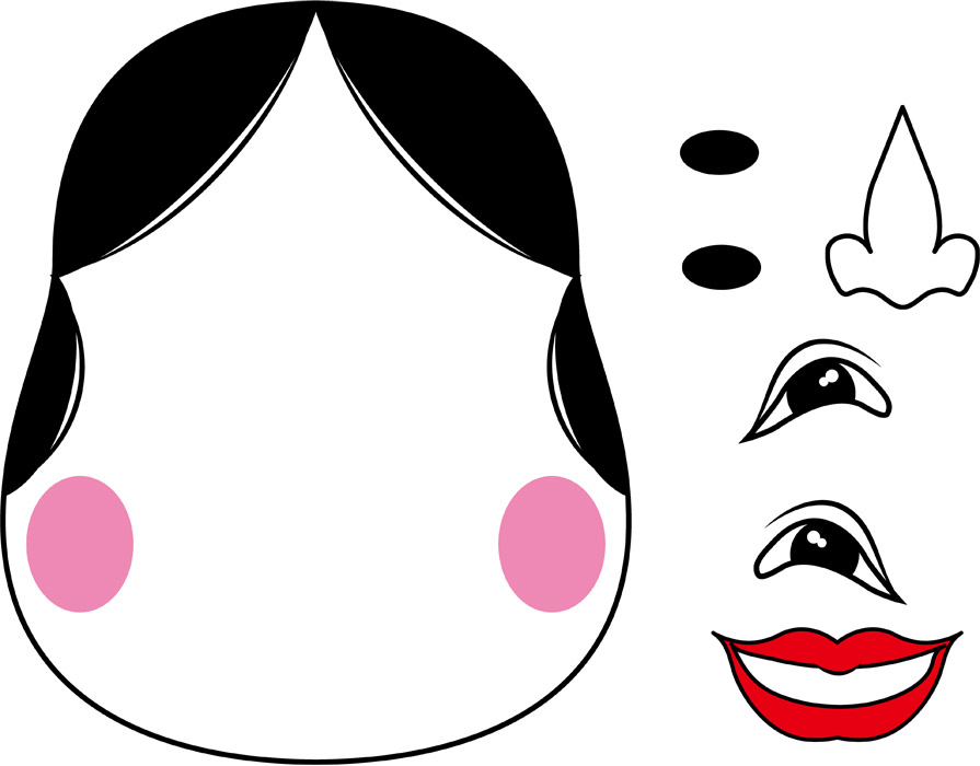 シンプルな福笑いの作り方〜笑って楽しい正月手作りおもちゃ〜保育と遊びのプラットフォーム ほいくる