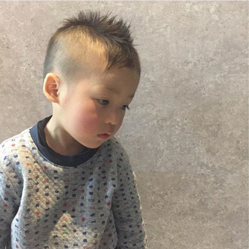 ソフモヒソフトモヒカン刈り上げショートメンズカット男の子髪型子どもの髪型キッズカットチョッキンズ