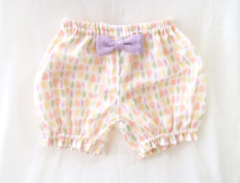 ベビーかぼちゃパンツ７５〜９０ｃｍサイズ２デザインありますパターン型紙