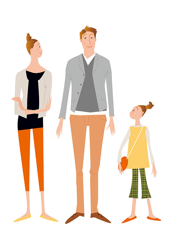 家族ファミリーのイラスト 無料イラスト・フリー素材3