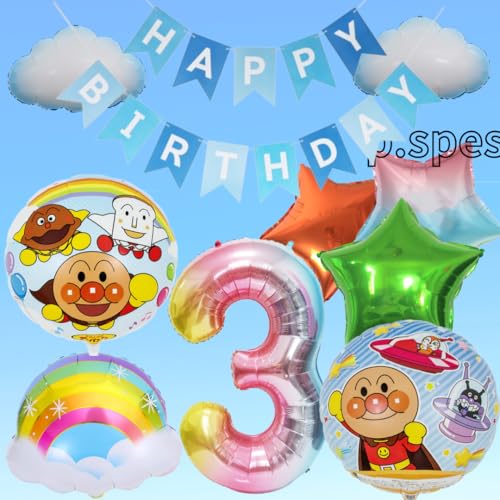 １歳誕生日のアンパンマンプレート作り♡