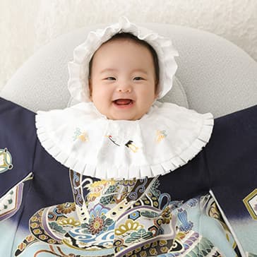 お宮参り・百日祝い・赤ちゃん 写真のフォトスタジオ・写真館はらかんスタジオ