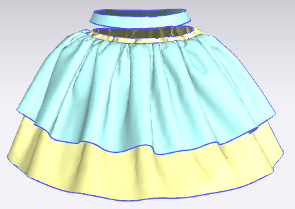 子供服型紙２段フリルスカート - 子供服、婦人服の型紙パターン 型紙販売のCandy Floss