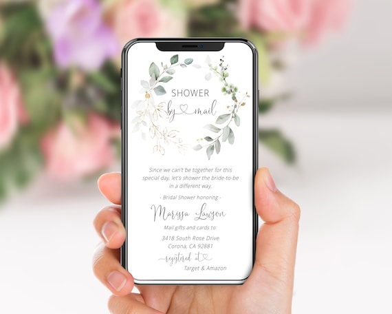 デジタルウェディングスマートフォン招待状 - テキストメッセージモダンミニマルウェディング招待状テンプレート - ウェディング招待状 - Gigi -Etsy 日本