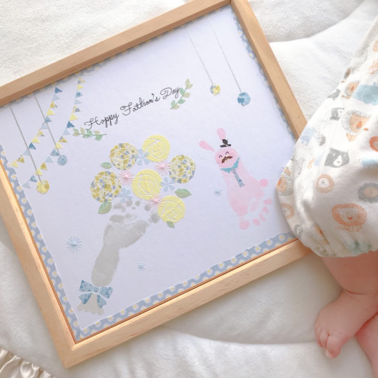 手形足形文字アート 父の日プレゼントは子供の手作りでパパを喜ばせよう！ - コドモアイ