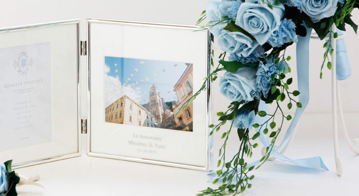 楽天市場名入れ無料 送料無料 フォトフレーム S ブライダル ウェディング 結婚祝い かわいい 縦置き 横置き フレーム 写真立て 写真たて写真入れ 名入れ 名前入り 文字入れ おしゃれ メモリアル フォト フォトスタンド アクリル ギフト プレゼント 結婚式 結婚 誕生