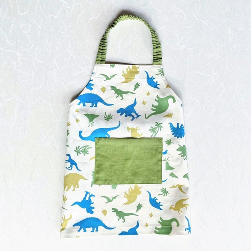 子供が着やすいゴム首のエプロン 作り方- 日がな一日 手仕事