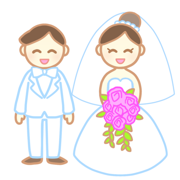 チャペルでの結婚式のイラスト - イラストの里