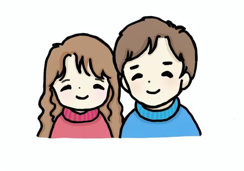 ペア画 可愛い 2人