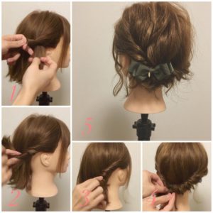 超簡単！ねじるだけ☆浴衣にも☆ ショートでもボブでも☆ヘアアレンジ 自分で簡単ヘアアレンジ❗Hair arrangement🎵誰でもできる♥自分でカワイイ♥ 浴衣ヘアアレンジ にも☆ 可愛い髪型