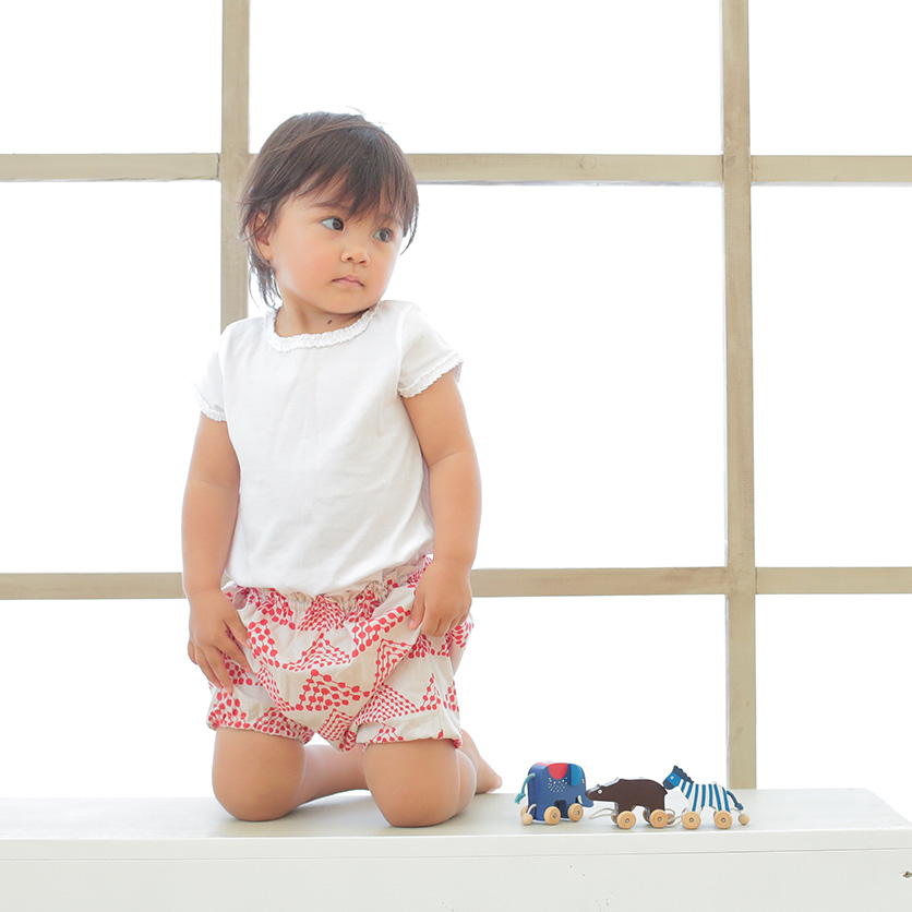 かぼちゃパンツ：shizuku ピンク・グレー