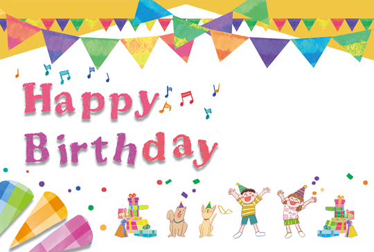 メッセージカード,バースデーカード,お誕生日カード,ケーキ,バースデーケーキ,パーティー,ろうそく,のイラスト 053_0152クリエーターズスクウェア