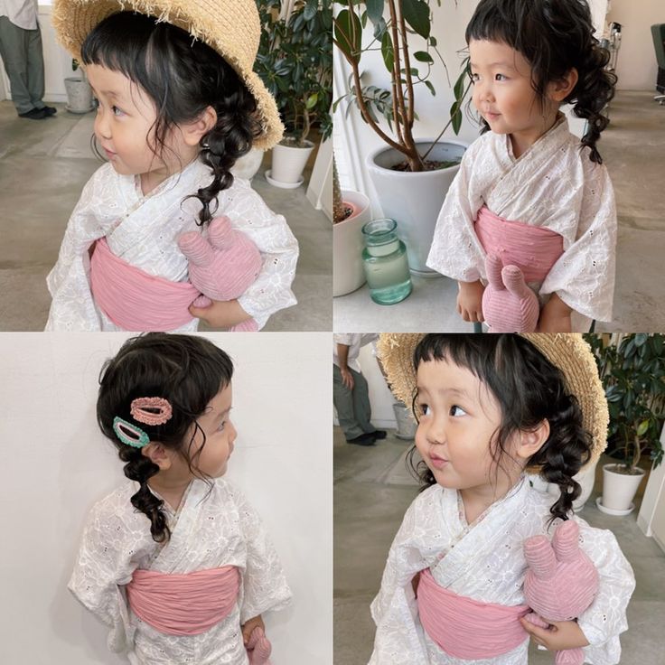 okazaki 豊橋美容院 ヘアアレンジ's Instagram profile post: “麦わら帽子に合わせたキッズヘア👘♡いつもありがとうございます👒hairhairarrangeヘアアレンジzakiアレンジbridalbridalhair結婚式結婚式ヘア編み込みヘア キッズヘアアレンジキッズ