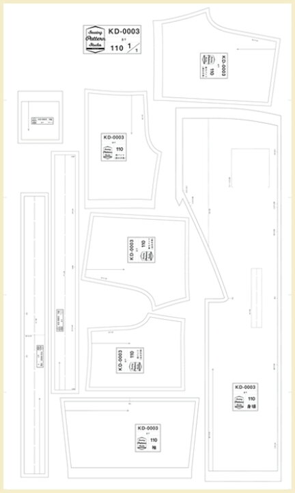 型紙なしで作る 子供サイズの甚平の作り方①着物80～130㎝
