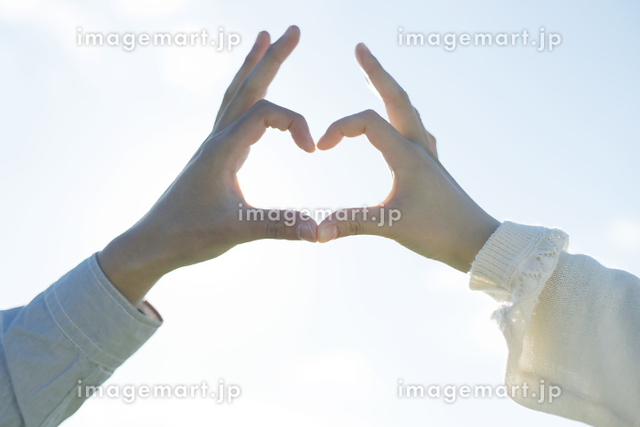 手でハートを作るカップルのシルエット8 - No: 48396写真素材なら「写真AC」無料 フリー ダウンロードOK