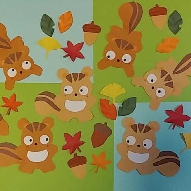 壁面飾り りす どんぐり 保育 幼稚園 保育園 図書館 施設Yahoo!フリマ 旧PayPayフリマ