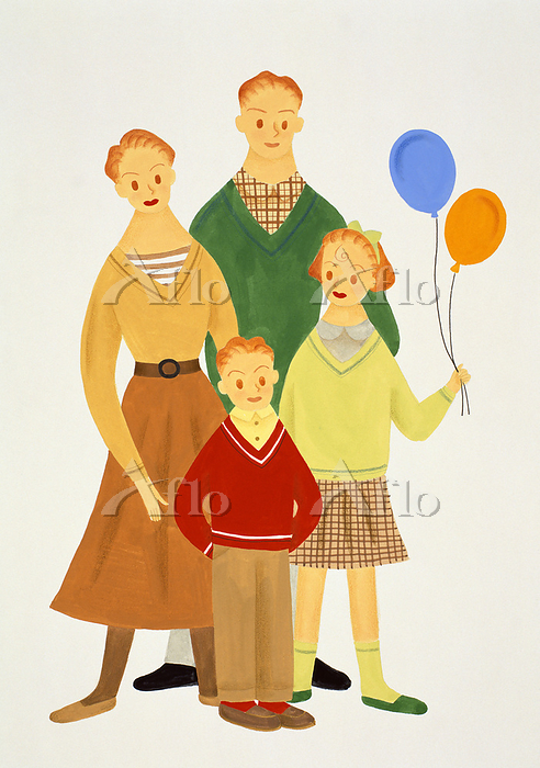 カップル、家族、親友 優しいソフトタッチイラスト 似顔絵シンプルオシャレ