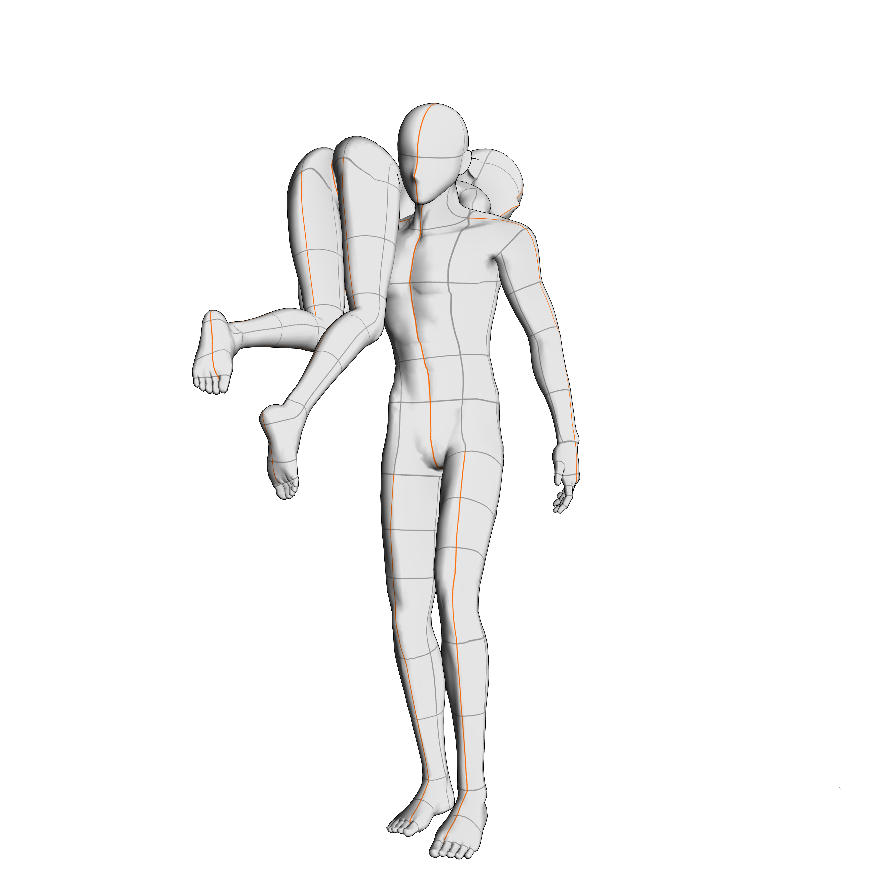 肩を組む イラスト 2人