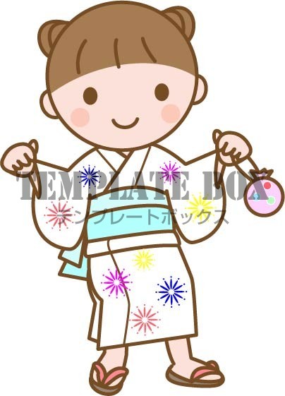 夏祭り・浴衣姿の女の子イラスト - No: 1163557無料イラスト・フリー素材なら「イラストAC」