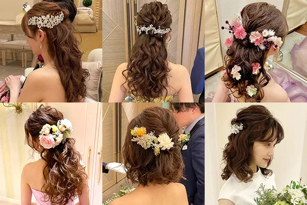 2025年花嫁髪型 長さ別 ウェディングドレスのヘアスタイル大特集