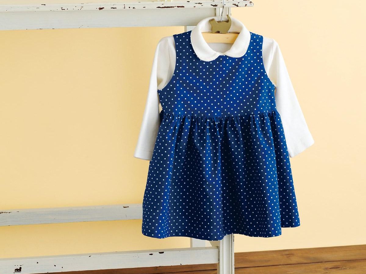 子供服Vネックジャンパースカートの作り方_親子お揃い
