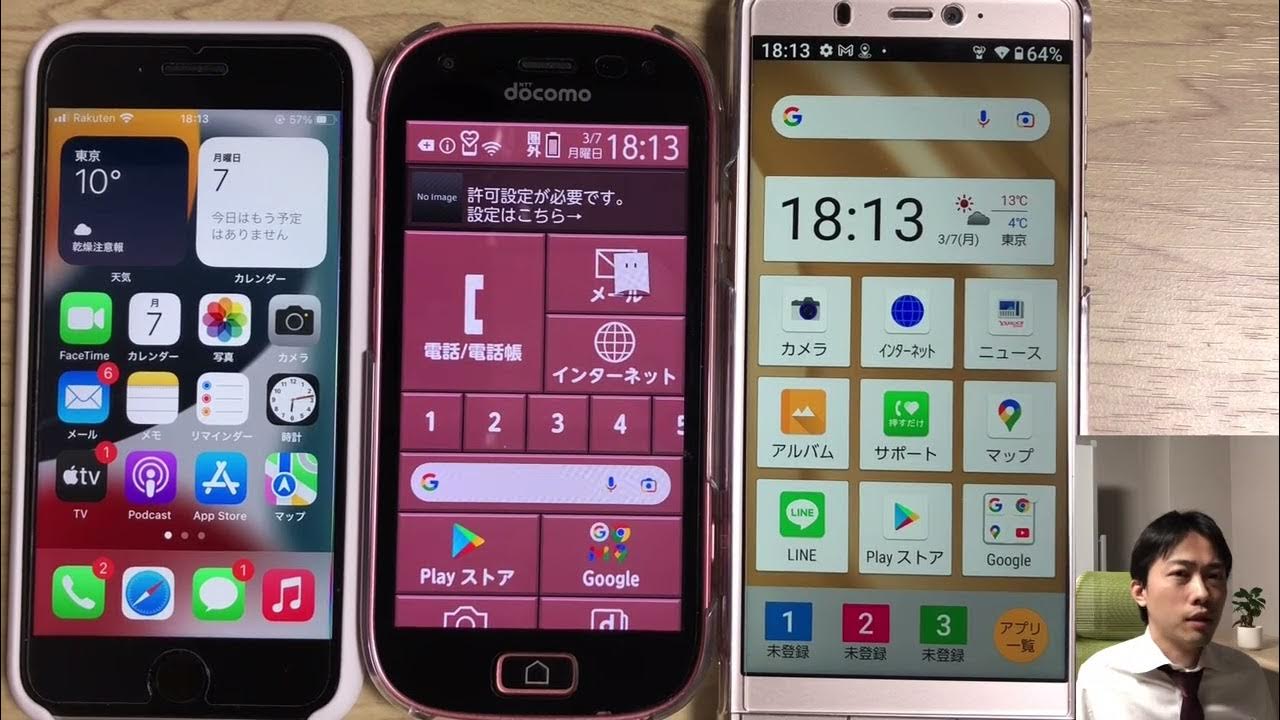 シニア用スマホ