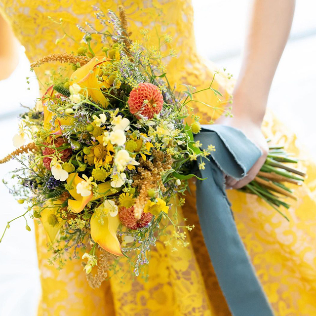 初夏のグリーンウェディング〜メインテーブル : エバーグリーン 花日記